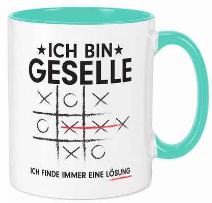 Löse Probleme: Geselle | Handwerker Humor Geschenkidee Tasse