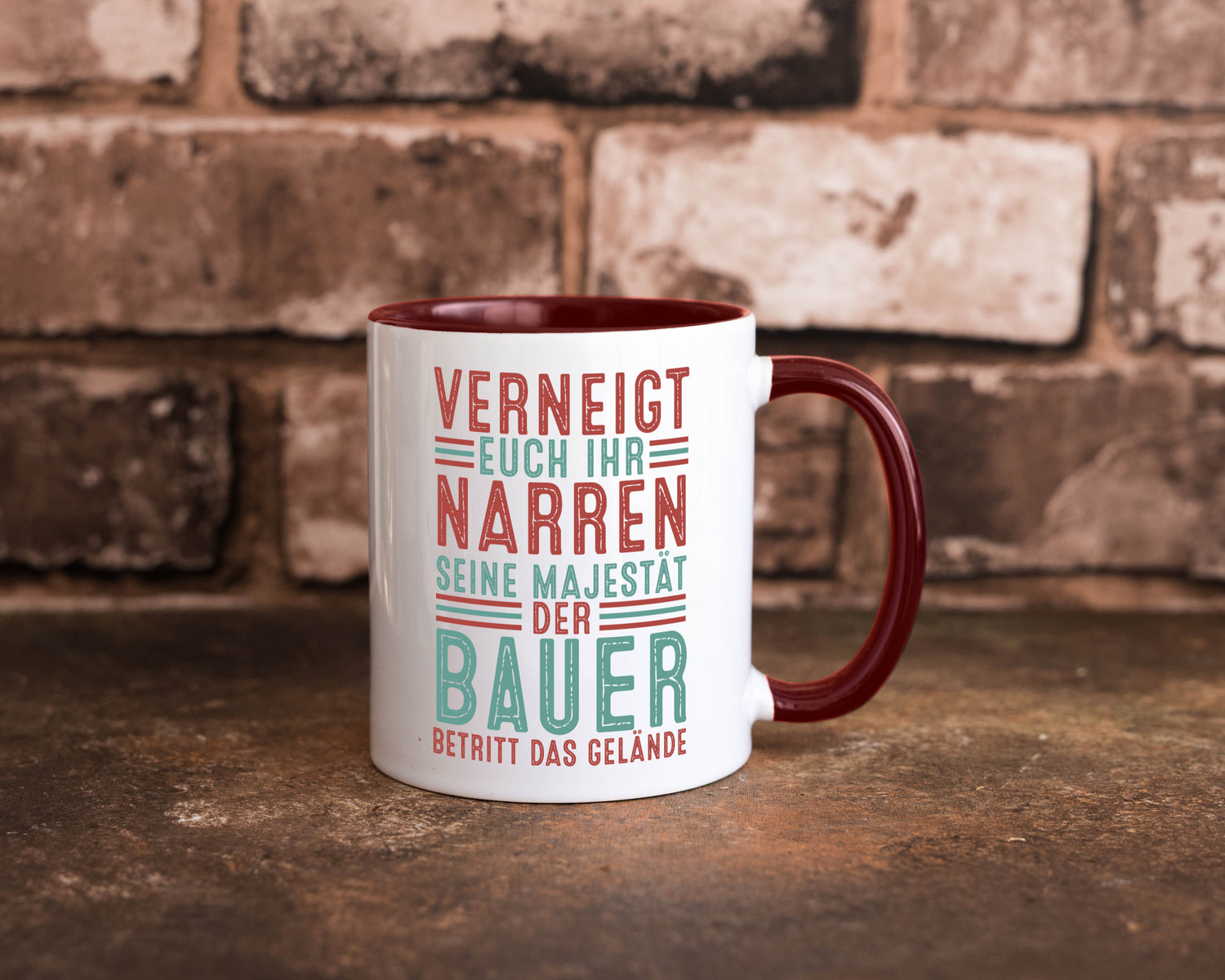 Verneigt euch: Bauer | Bauernhof Landwirtschaft v2 lustig Humor Geschenkidee