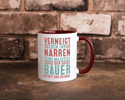 Verneigt euch: Bauer | Bauernhof Landwirtschaft v2 lustig Humor Geschenkidee
