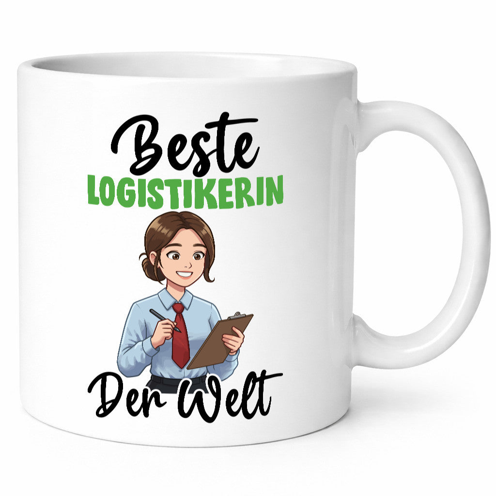 Beste Logistikerin | Logistik v2 lustig Humor Geschenkidee Geschenk Tasse