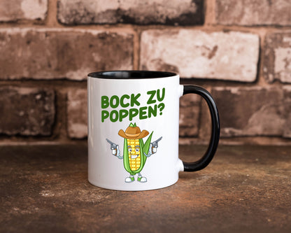 Bock auf Poppen | Mais Lustig Geschenk Humor Geschenkidee lustiger Spruch Tasse