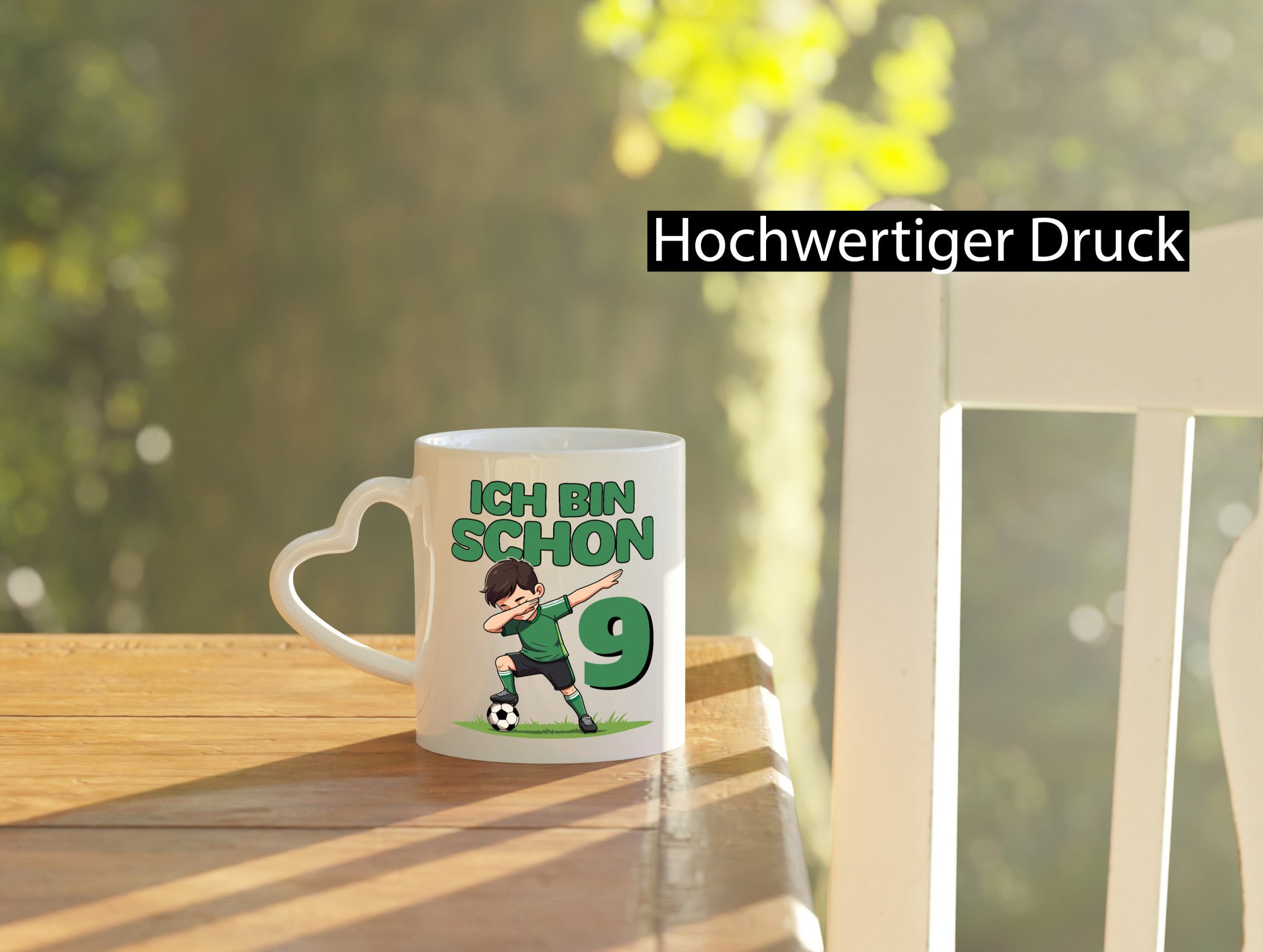 9. Geburtstag | 9 Jahre Fußballer lustig Geschenkidee Geschenk Tasse