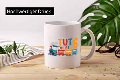 6. Geburtstag | 6 Jahre Eisenbahn Zug junge lustiger Spruch Geschenk