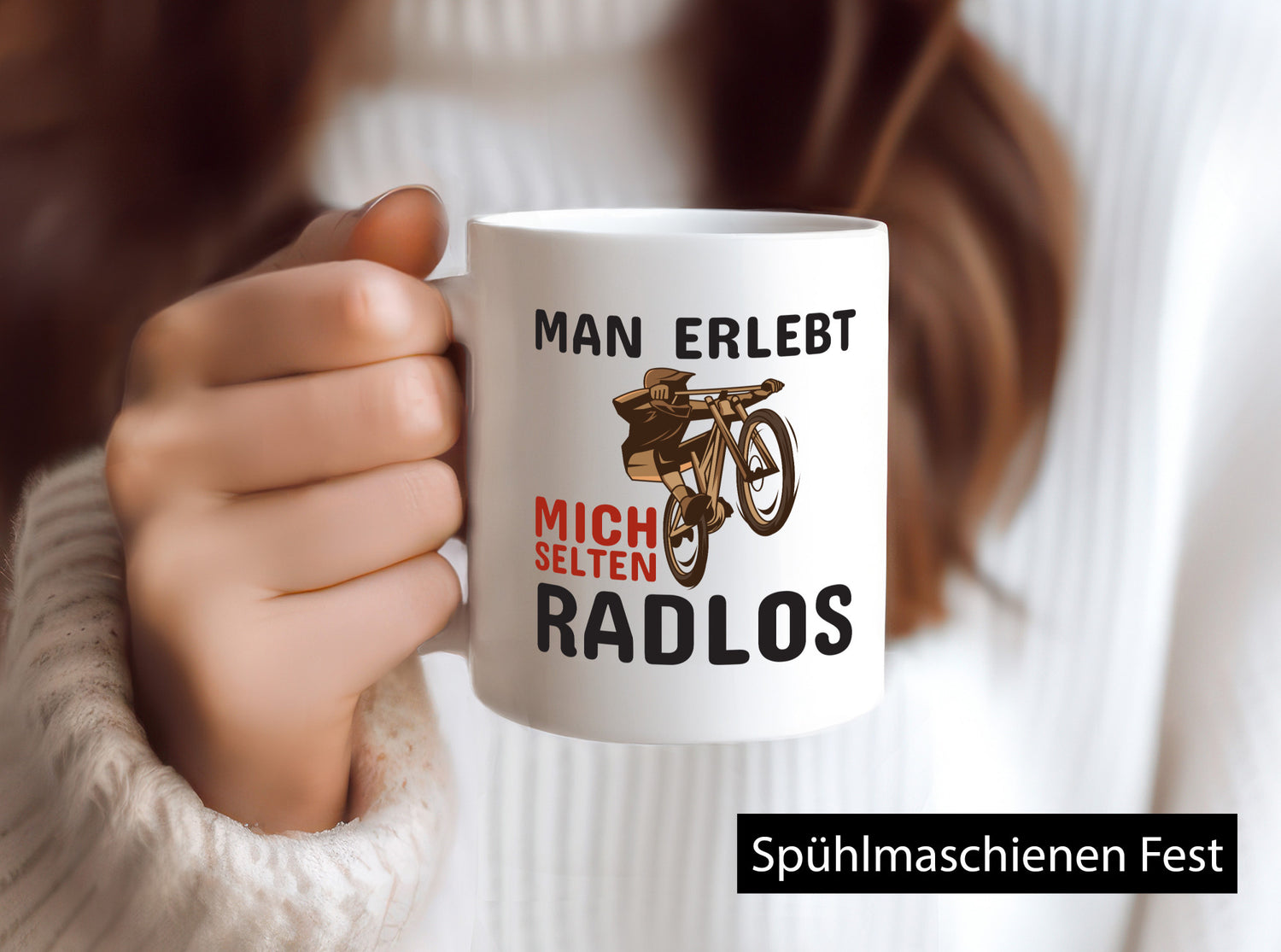 Selten Radlos | Spruchtasse Fahrrad Männer Humor lustiger Spruch Geschenk