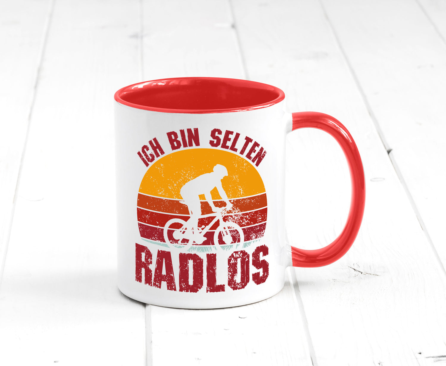 Ich bin Selten Radlos | Radfahrer Mountainbike Humor Geschenkidee Tasse
