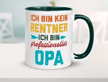 Ich bin Professioneller Opa | Rentner Großvater Geschenkidee Familie Humor Tasse
