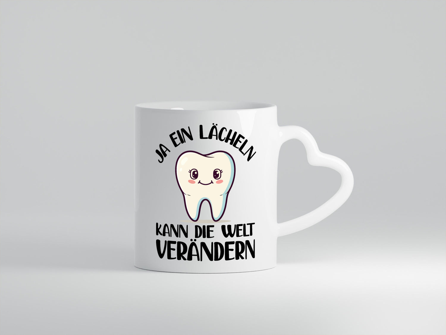 Ein lächeln kann die welt verändrn | Zahnarzt Geschenkidee Humor Tasse