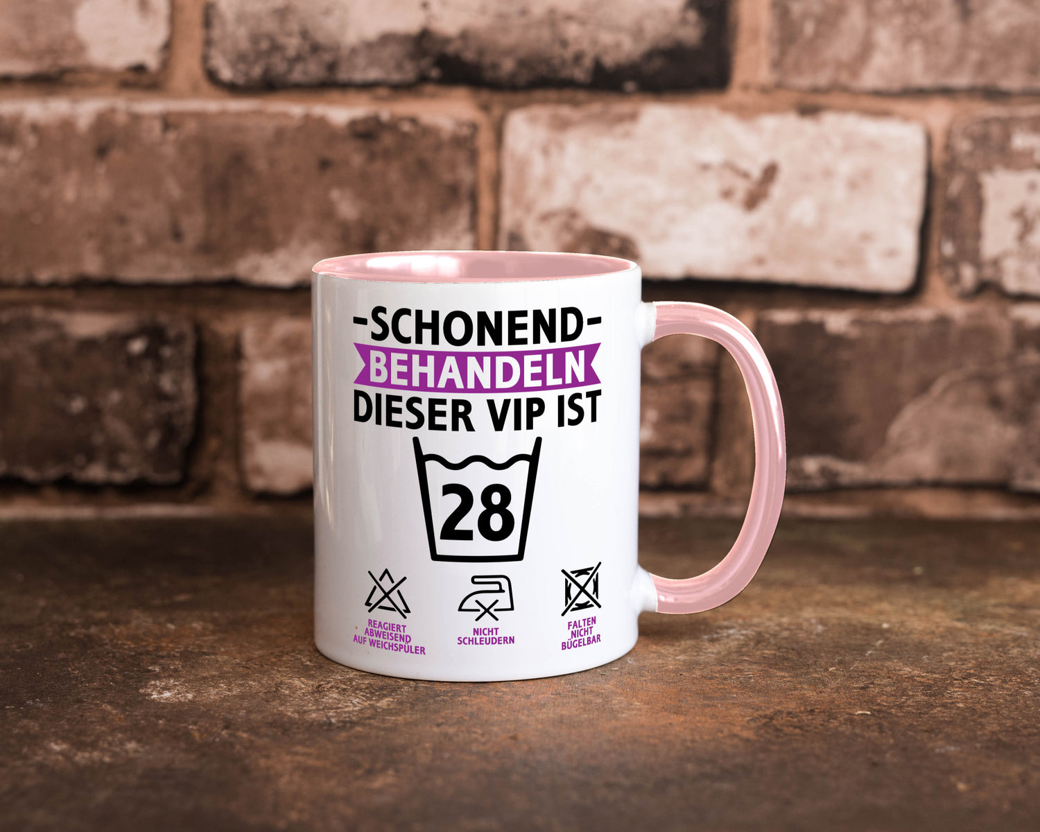 28 Geburtstag | schonend behandeln Jahre Humor Geschenkidee Tasse
