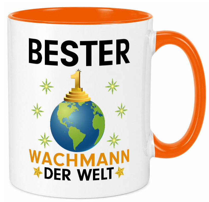 Welt Bester Wachmann | Wachpersonal Nachtwächter Humor Geschenkidee Tasse