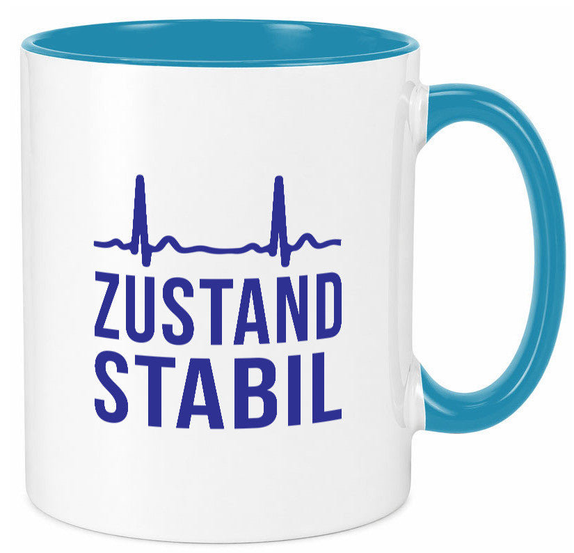 Zustand stabil | Herzschlag v2 Geschenk Humor Geschenkidee lustiger Spruch Tasse