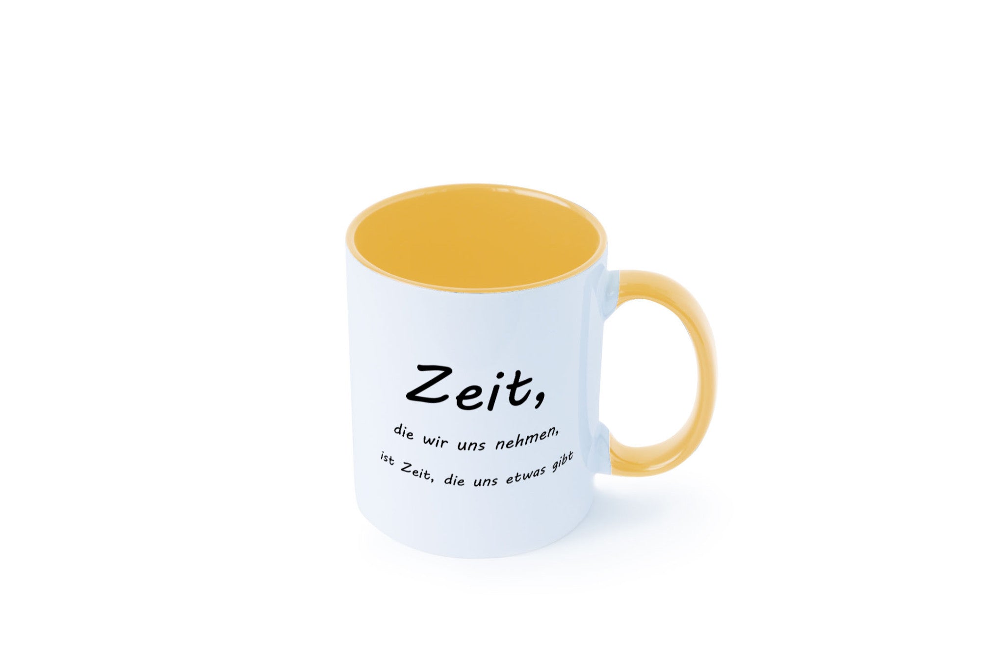 Zeit die wir uns nehmen ist etwas gibt Humor Geschenkidee Tasse