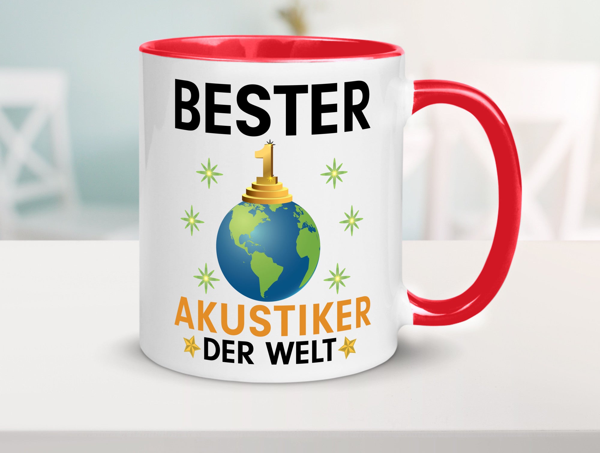 Welt Bester Akustiker | Akustik Hörgeräteakustik Geschenkidee Humor Tasse