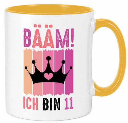 11. Geburtstag | 11 Jahre Bääm ich bin Krone Humor Geschenkidee Tasse