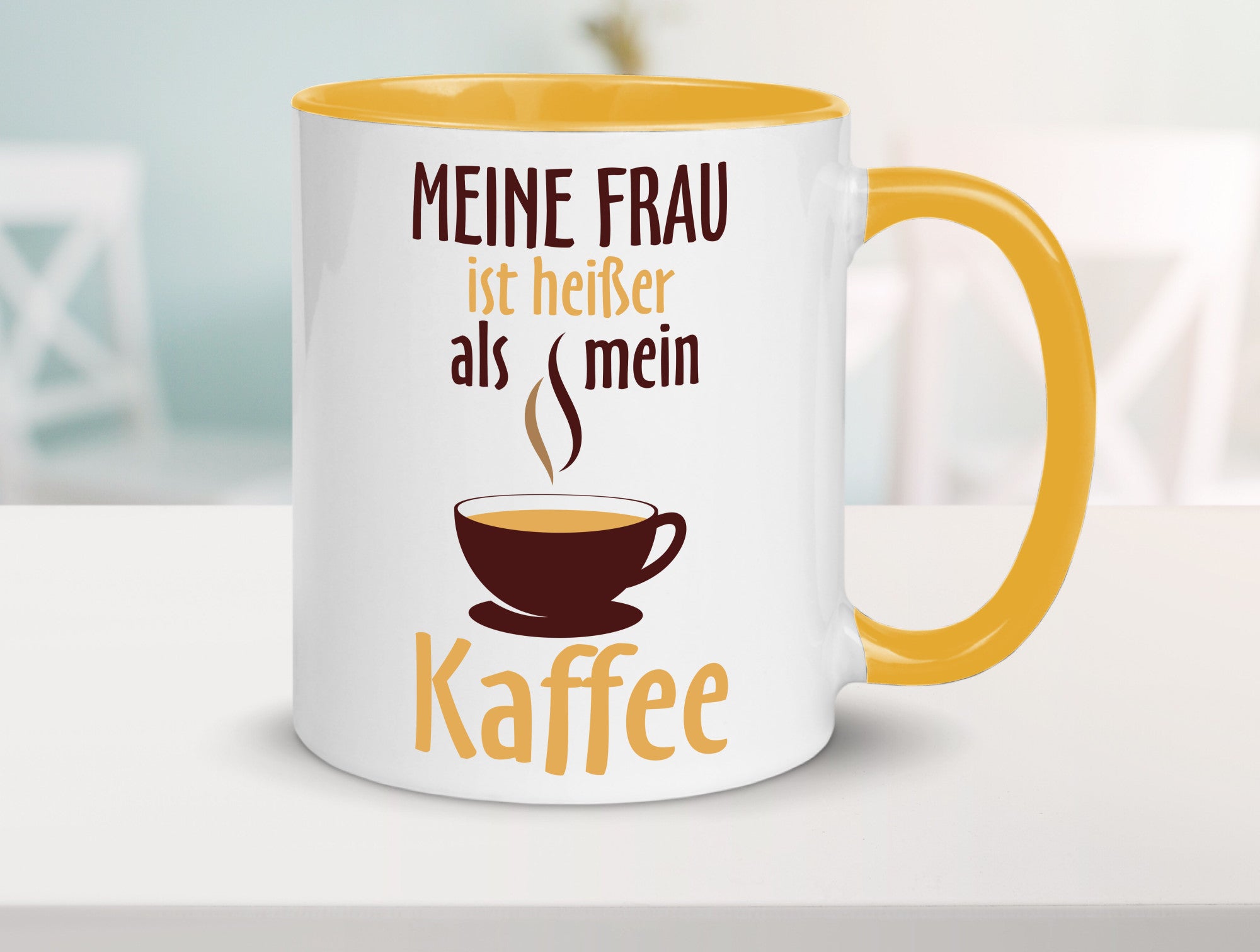 Meine Frau ist heißer als Kaffee | Ehe Partnerschaft Geschenk Humor
