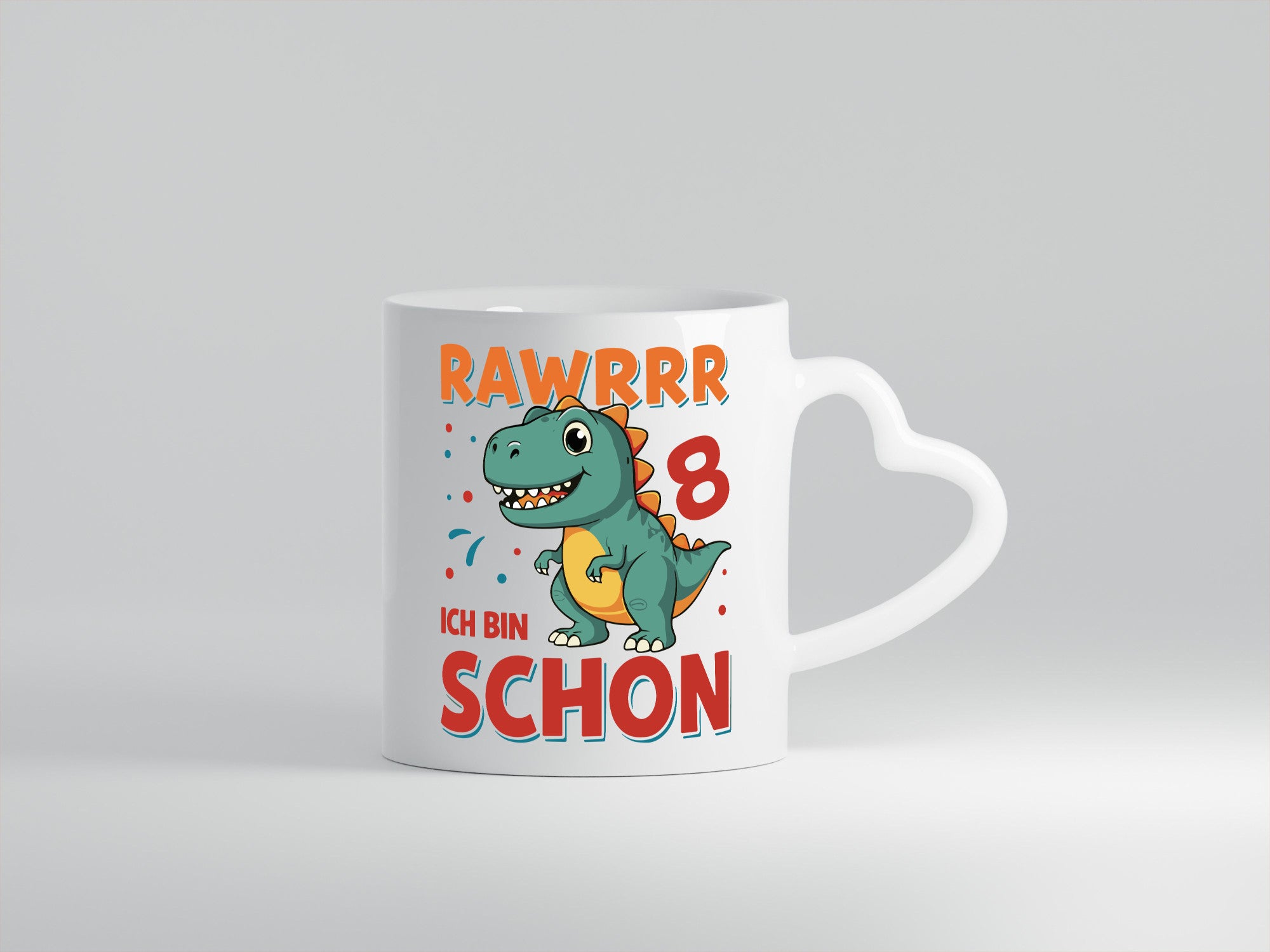 8. Geburtstag | 8 Jahre Raw ich bin schon T-Rex Geschenk Geschenkidee lustiger