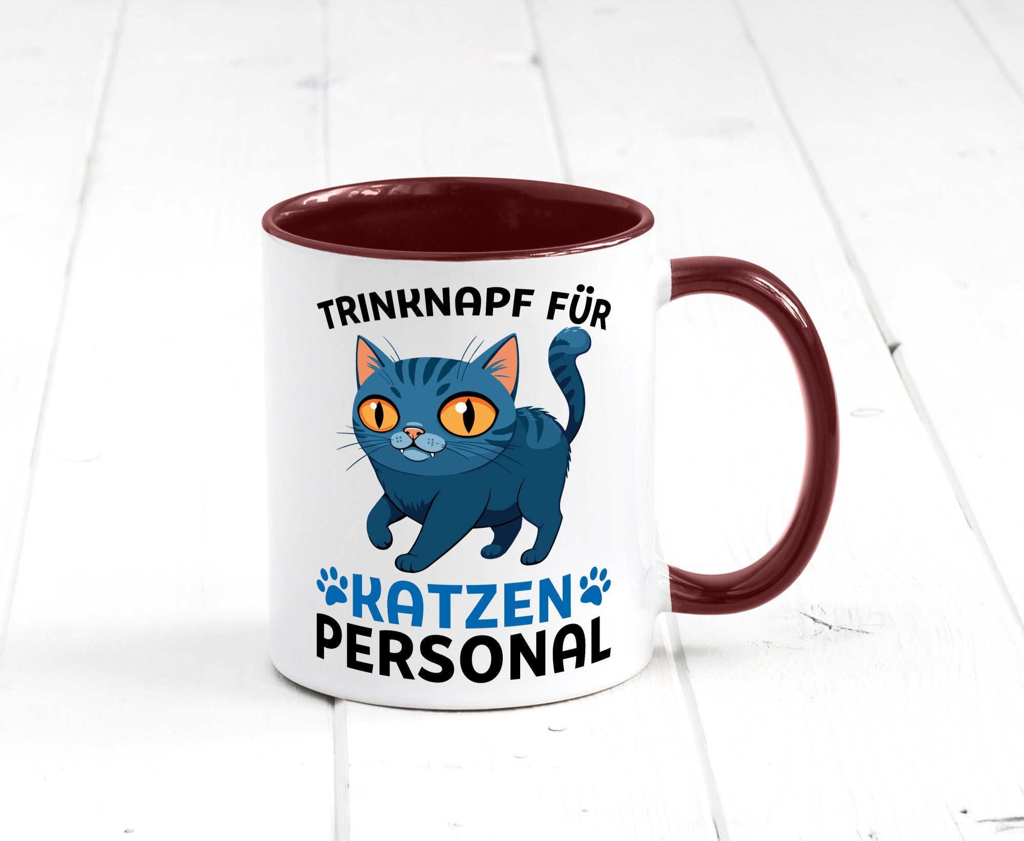 Katzen Personal | Katzenbesitzer Tasse Katze Humor vl2 Tierliebhaber