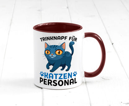 Katzen Personal | Katzenbesitzer Tasse Katze Humor vl2 Tierliebhaber