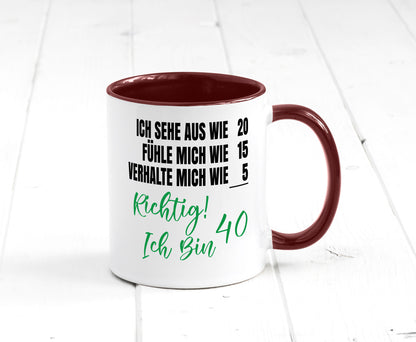 Ich bin Jung | 40 Geburtstag Verhalte mich wie ein Kind Geschenk Geschenkidee