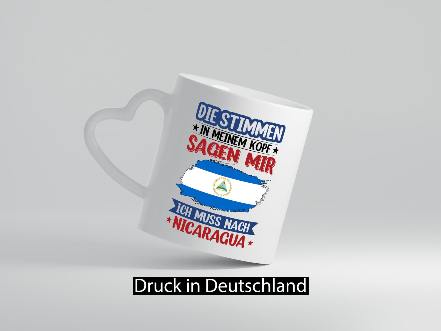 Nicaragua | Urlaub Stimmen in meinem Kopf Traumland Geschenkidee Humor Tasse