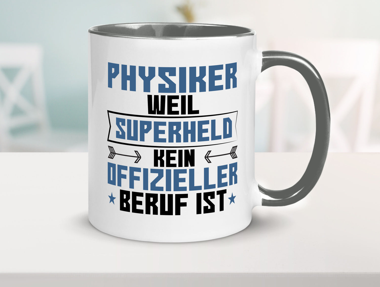 Superheld Physiker | Physik Geschenk Humor Geschenkidee lustiger Spruch Tasse