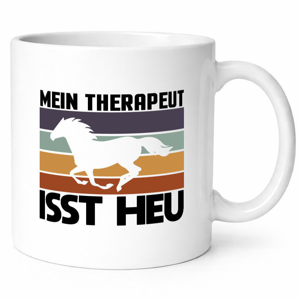 Mein Therapeut isst Heu | Pferd Pferdeliebhaber Humor Geschenkidee Tasse