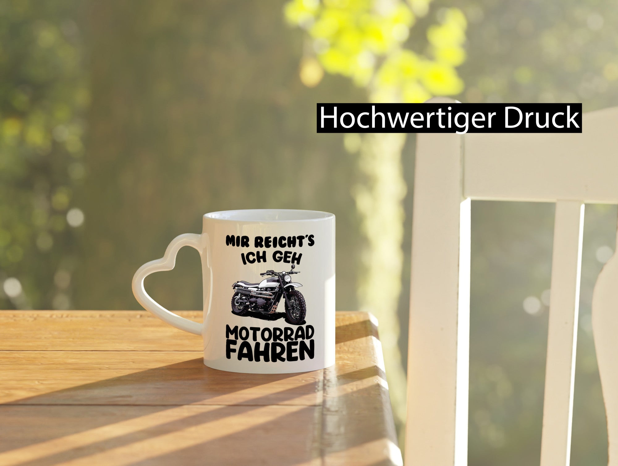 Motorrad Fahrer Tasse Geschenkidee Humor
