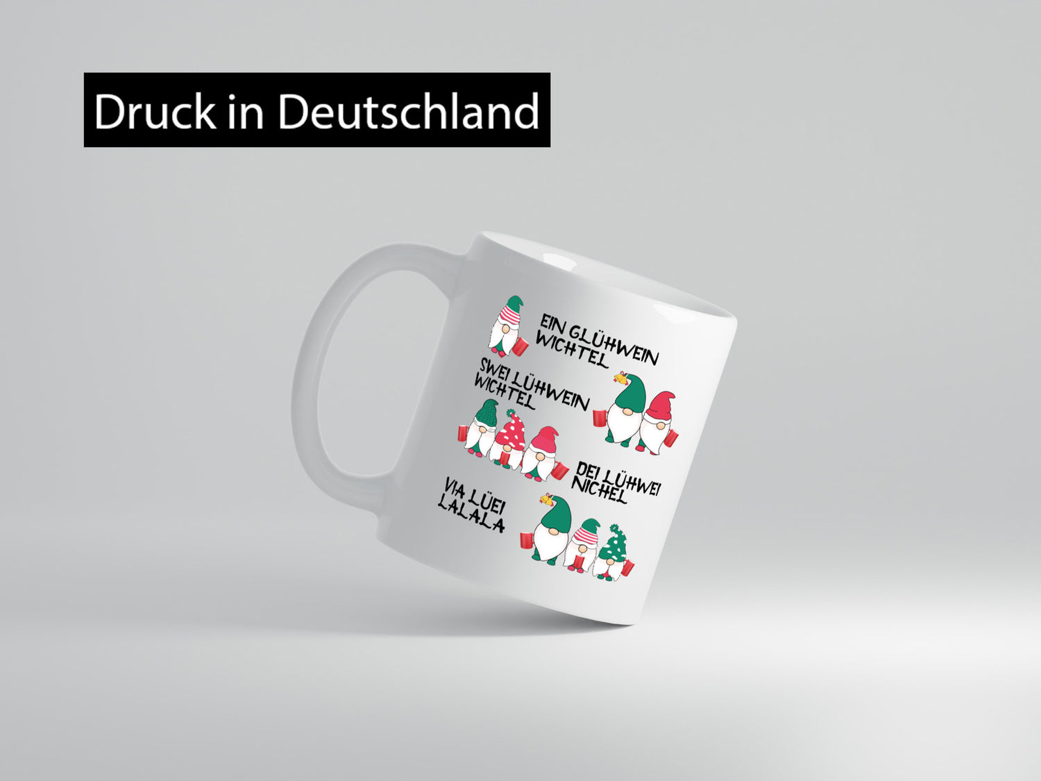 Glühwein Wichtel | Wichtelmännchen Alkohol Geschenkidee Humor Tasse