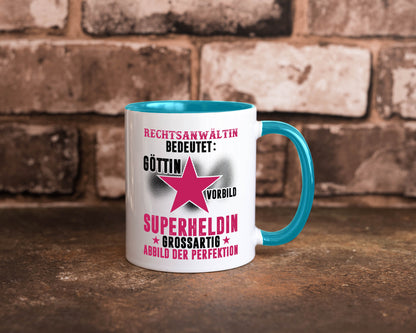 Bedeutung von Rechtsanwältin | Jurstin Anwältin Humor Geschenkidee Tasse