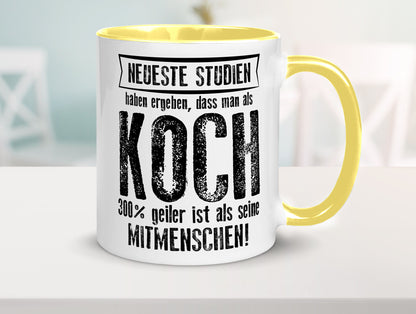 Neuste Studien: Koch | Chefkoch Humor Arbeit Kollegen Büro Geschenkidee Tasse