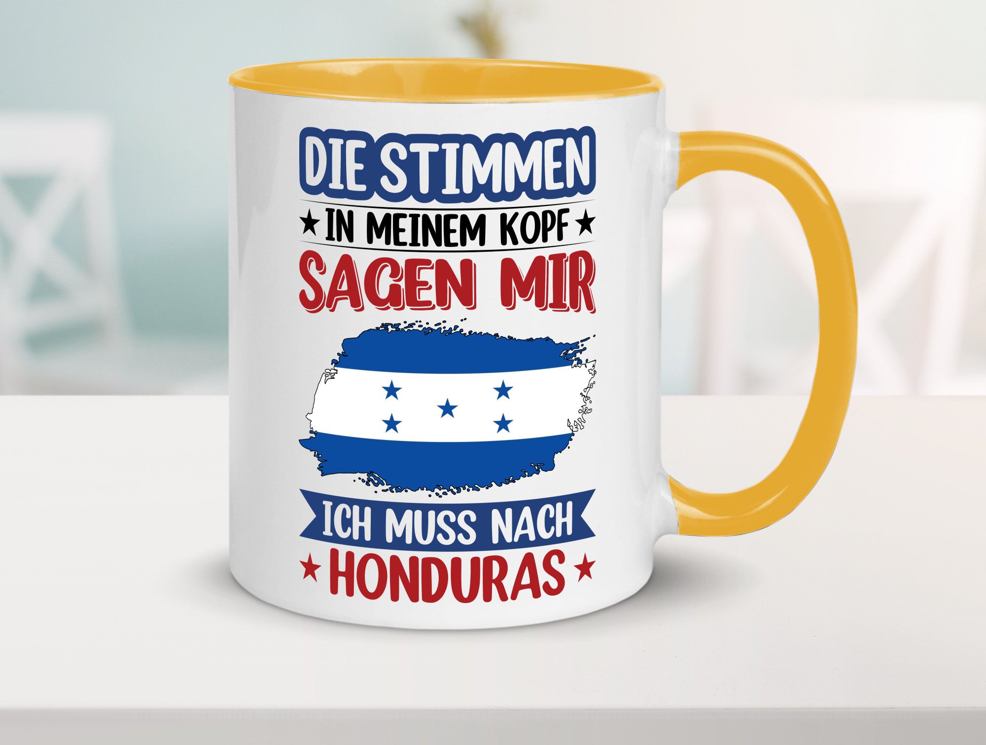 Honduras | Urlaub Stimmen in meinem Kopf Traumland Geschenkidee Humor Tasse