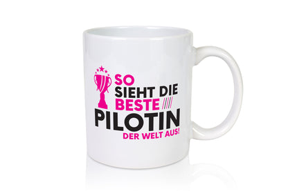 Die Weltbeste Pilotin | Definition Piloten Humor Geschenkidee Tasse