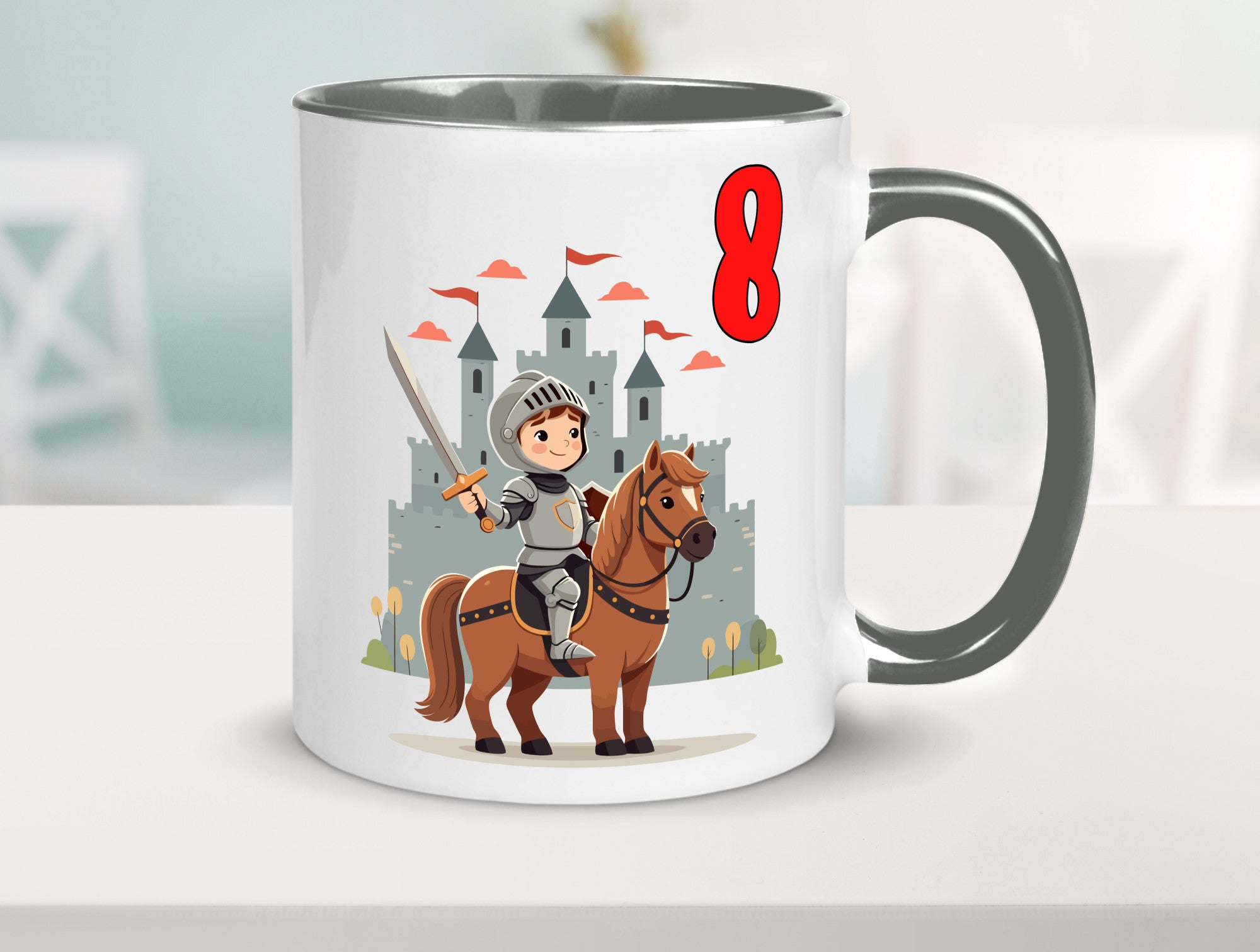 8. Geburtstag | 8 Jahre Ritter Junge Schloss Geschenk Geschenkidee lustiger