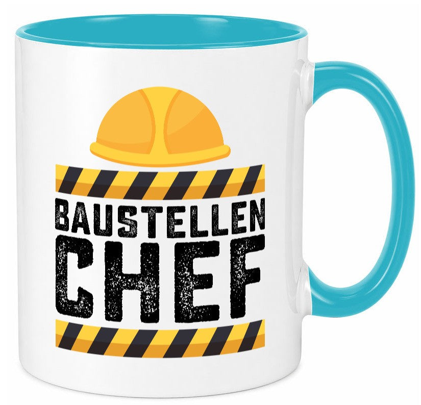 Baustellen Chef | Baustelle Bauherr Bauleiter Geschenkidee Arbeit Kollegen Büro Tasse