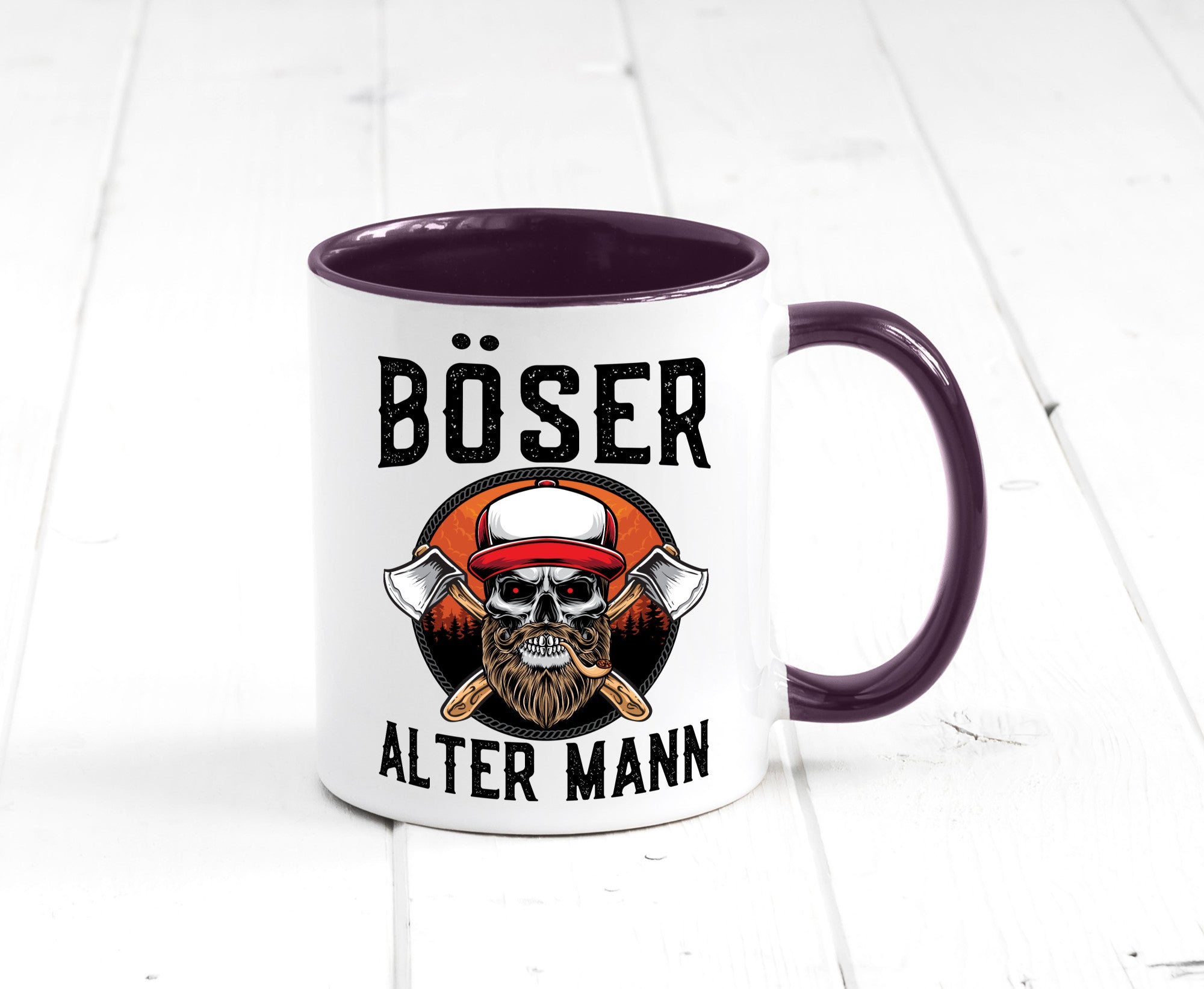 Böser alter Mann Humor Geschenkidee Tasse