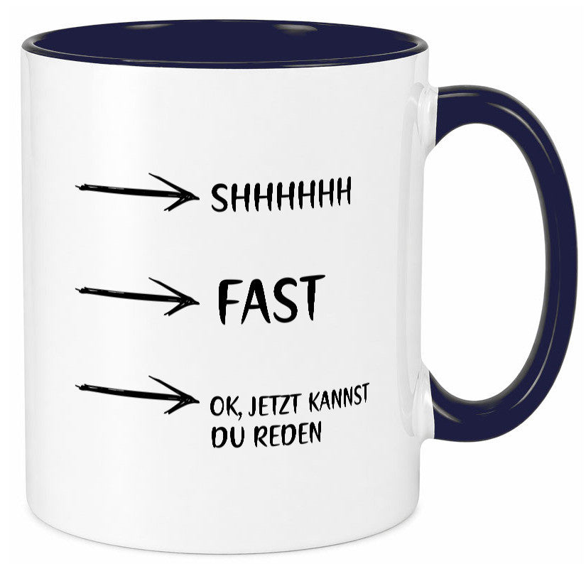 Jetzt kannst du reden | Morgenmuffel Kaffeetrinker Humor Geschenkidee Tasse