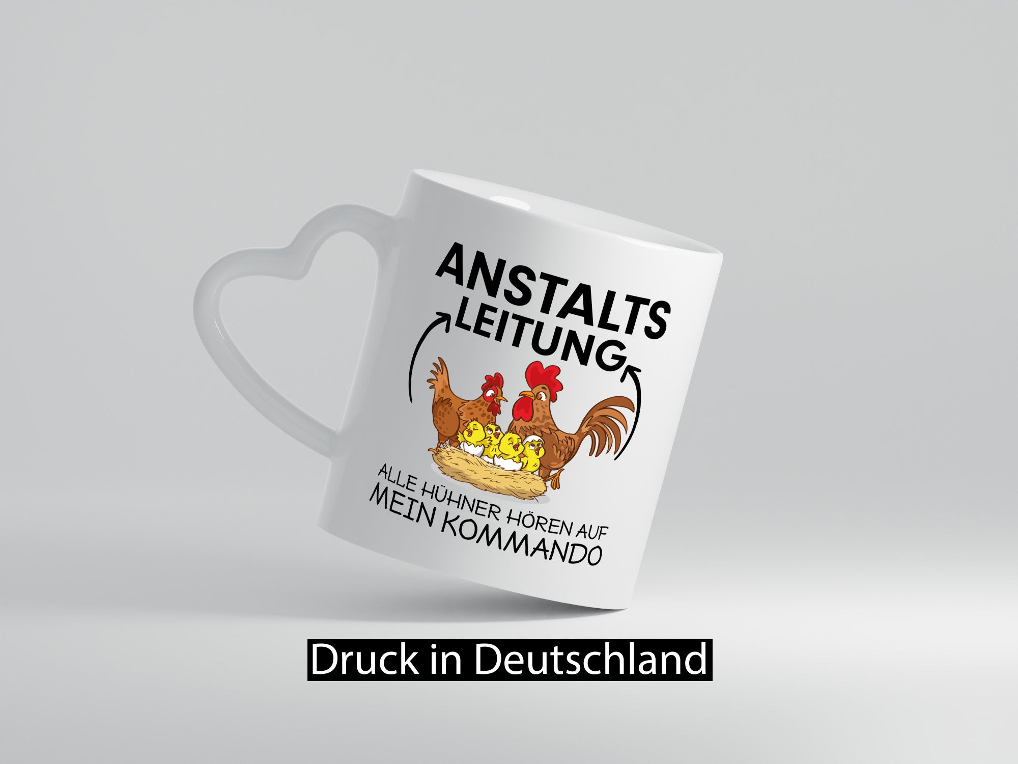 Anstalts Leitung | Hühner Spruch Tasse Hühnerzucht Geschenkidee Humor