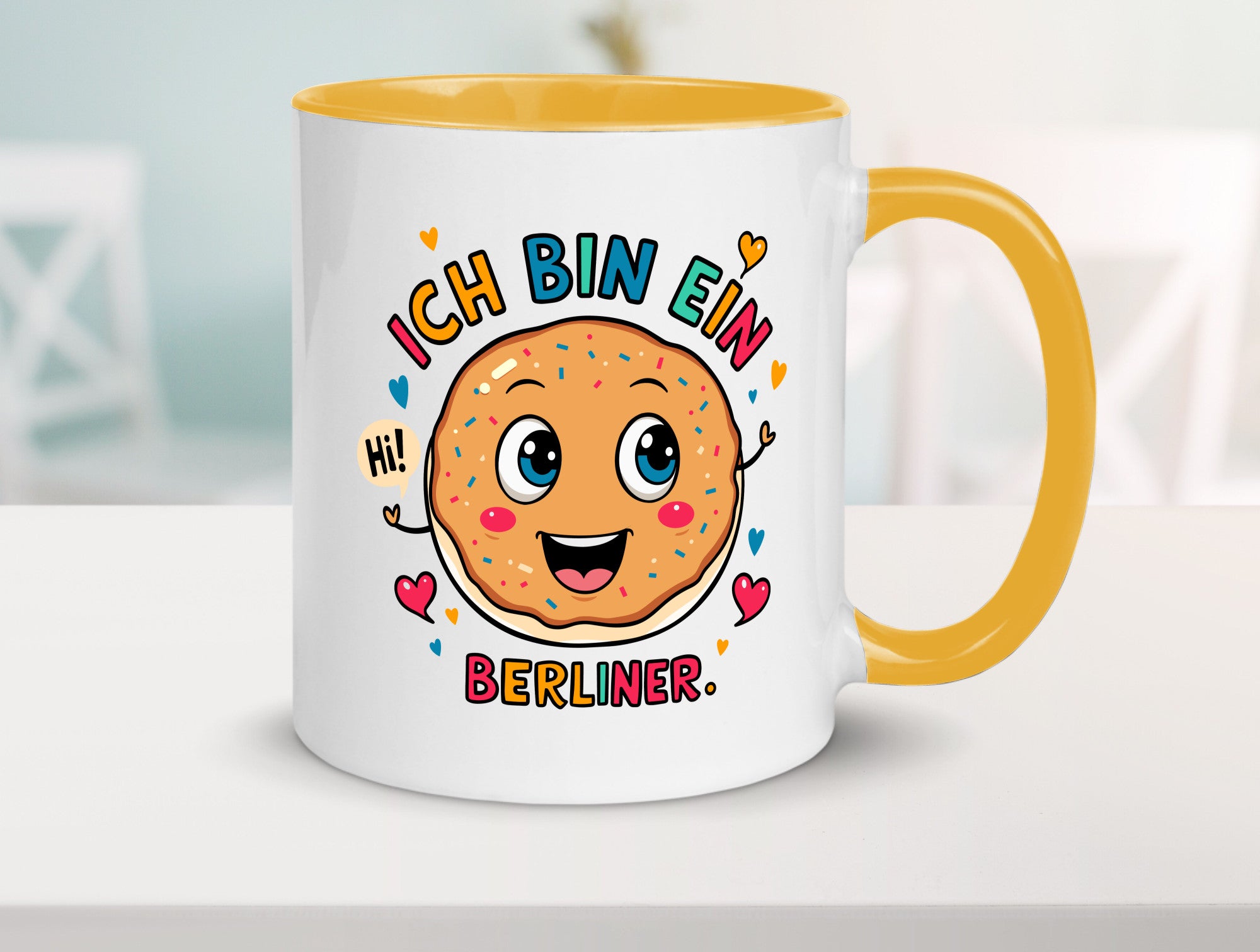 Ich bin ein Berliner | Krapfen Pfannkuchen Humor Geschenkidee Tasse
