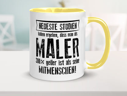 Neuste Studien: Maler | Malerei lustig Humor Geschenkidee Geschenk Tasse