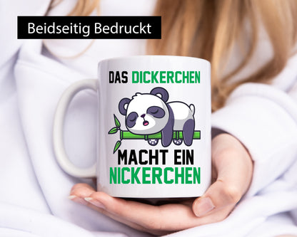 Das dickerchen macht ein Nickerchen | Panda lustiger Spruch Geschenk Humor