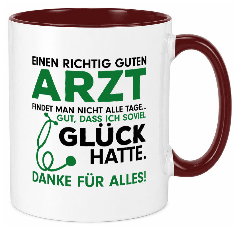Richtig guter Arzt | Dankeschön Tasse Ã„rzte Spruch Geschenk Humor Geschenkidee