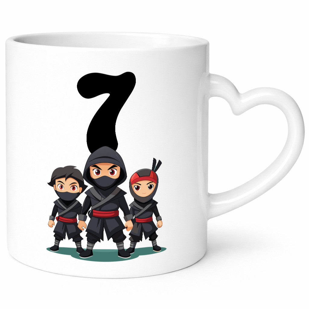 7. Geburtstag | 7 Jahre Ninja Geschenkidee Humor Tasse