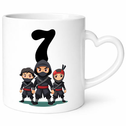7. Geburtstag | 7 Jahre Ninja Geschenkidee Humor Tasse