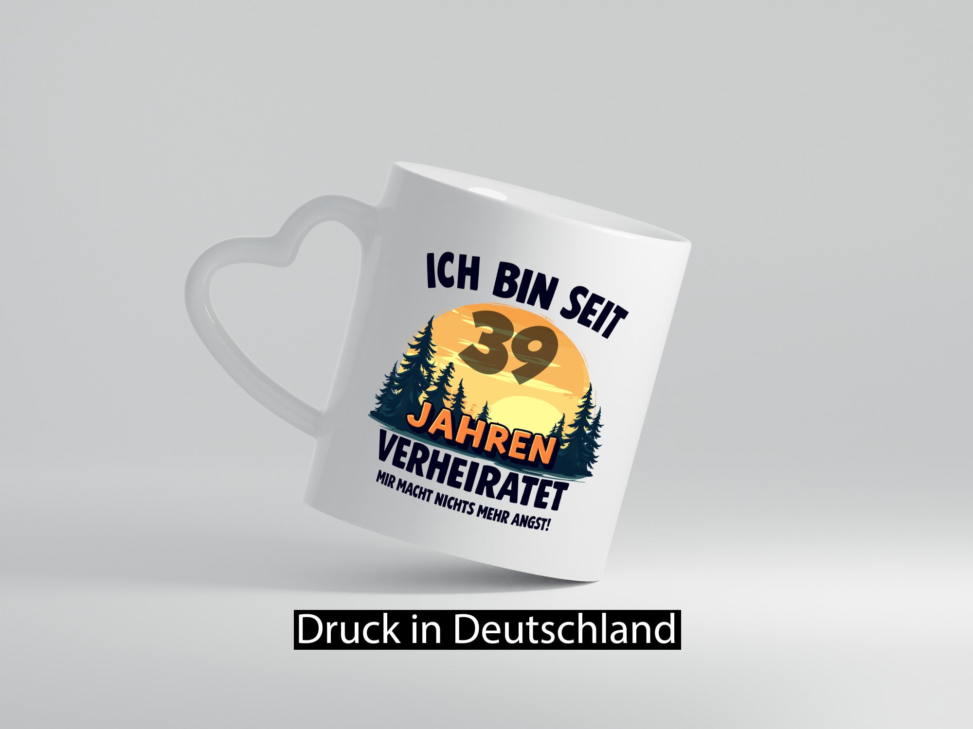 Ich bin Verheiratet | 39. Hochzeitstag Ehepaar v2 Geschenkidee Humor Tasse