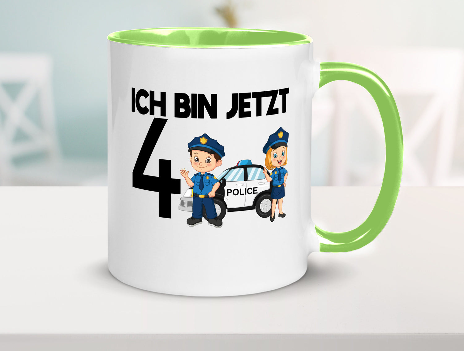 Ich bin jetzt 4 | Polizei 4. Geburtstag Jähriger Geschenk Geschenkidee lustiger
