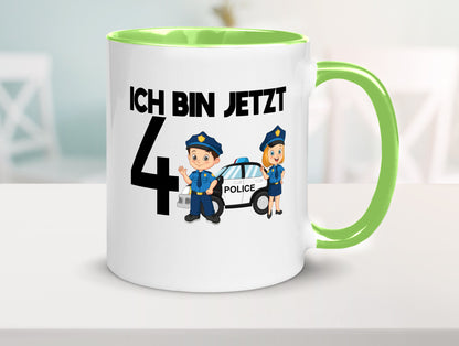 Ich bin jetzt 4 | Polizei 4. Geburtstag Jähriger Geschenk Geschenkidee lustiger