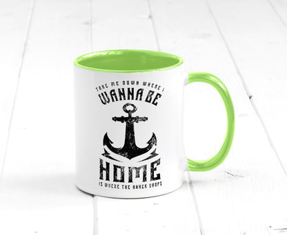 Bring mich da hin, wo ich sein will - Anker werfen lustiger Spruch Geschenk