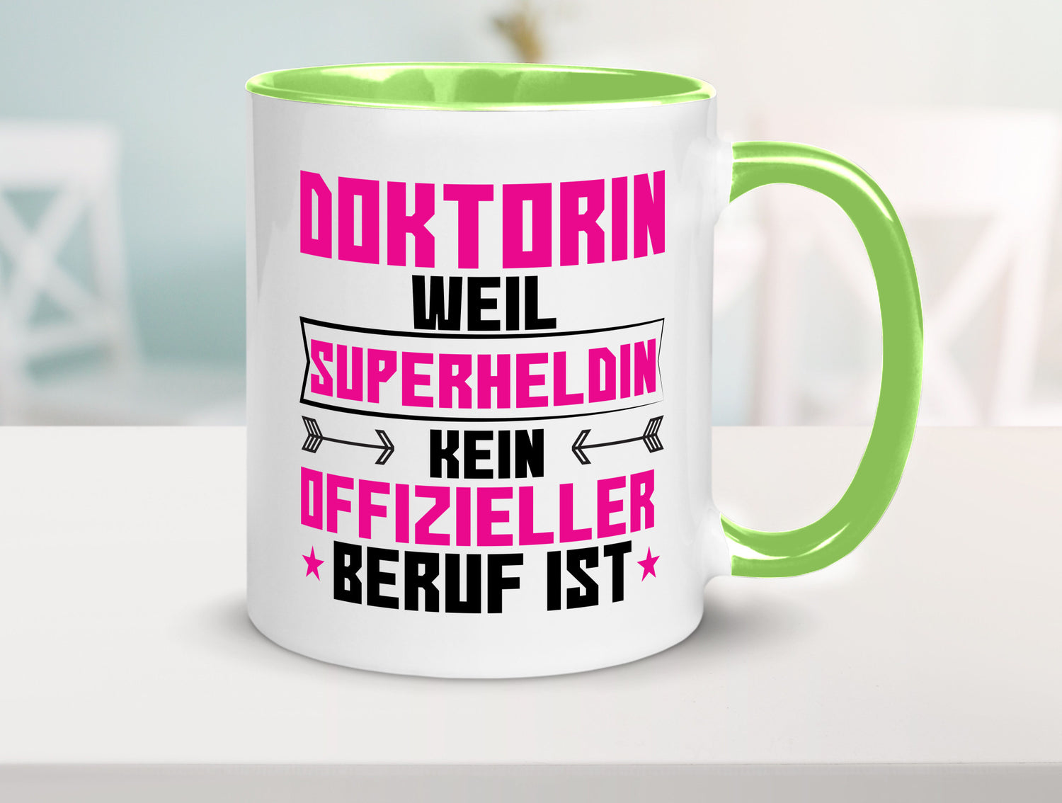 Superheldin Doktorin | Doktorand Doktortitel Geschenkidee Humor Tasse