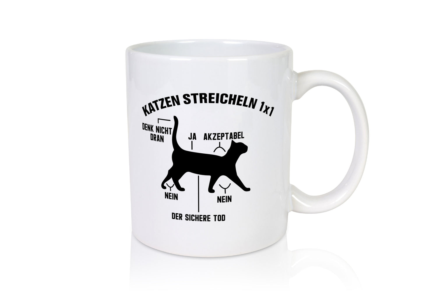 Katzen streicheln 1x1 | Katzenliebhaber Lustige Katze Tierliebhaber lustig