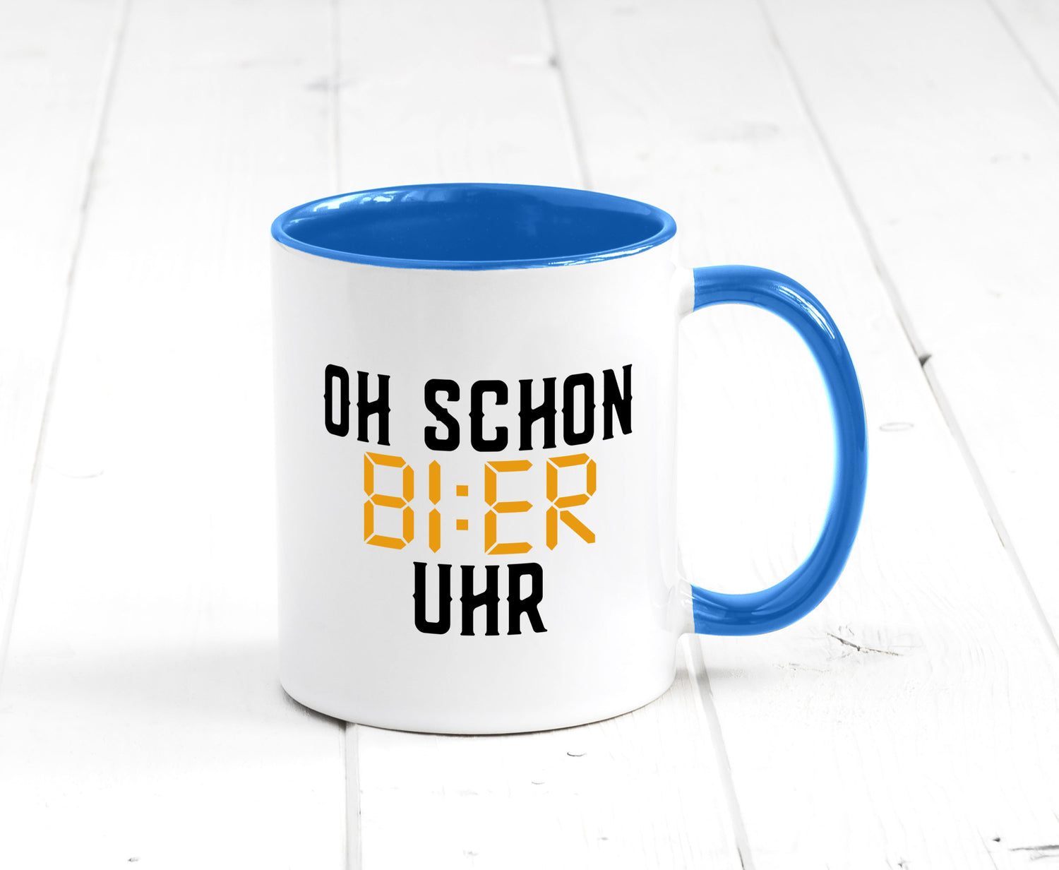 Oh schon Bier Uhr | Biertrinker Party Feiern Pils Humor Geschenkidee Tasse