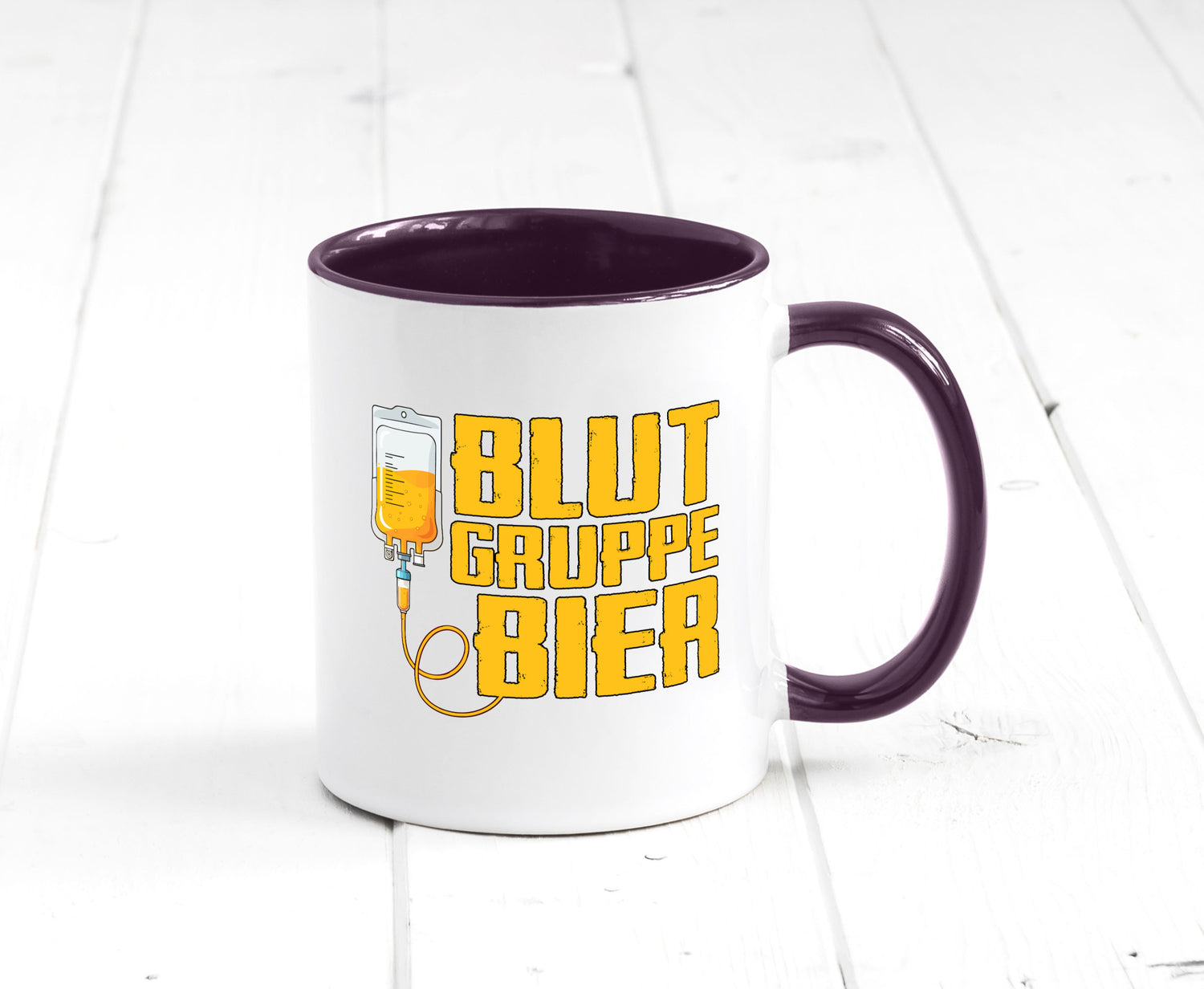 Blutgruppe Bier | Saufen Trinken Biertrinker Humor Geschenkidee Tasse